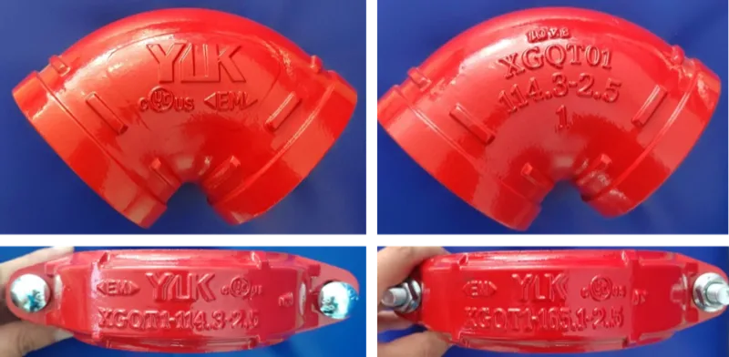 IFSA Product Advisory: Counterfeit Certification Marks on Fire Sprinkler Pipe Fittings 2 Counterfeit YUK-branded grooved pipe fittings bearing unauthorized cULus and EM certification marks